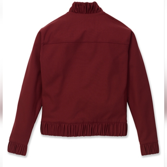 APL The Perfect Wool Bomber In Burgundy Size Small - Picture 8 of 10